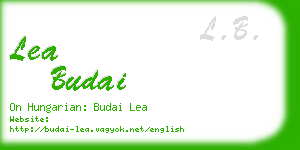 lea budai business card